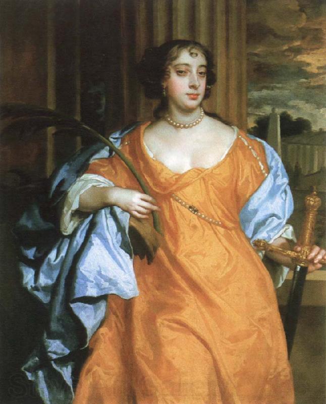 Sir Peter Lely barbara villiers,duchess of cheveland as st.catherine of alexandria